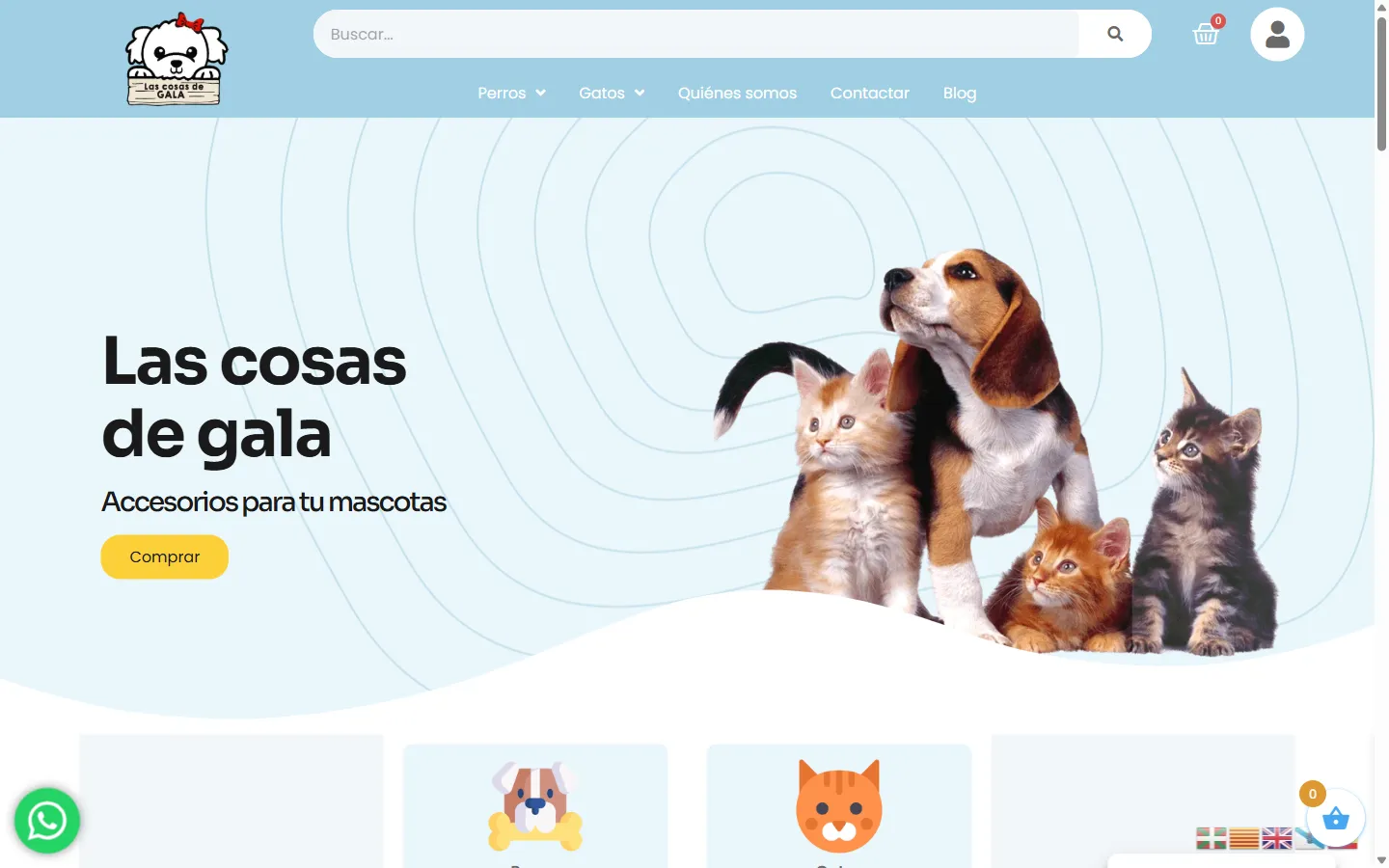 Web de Las Cosas de Gala diseñada por Olea Creative Studio