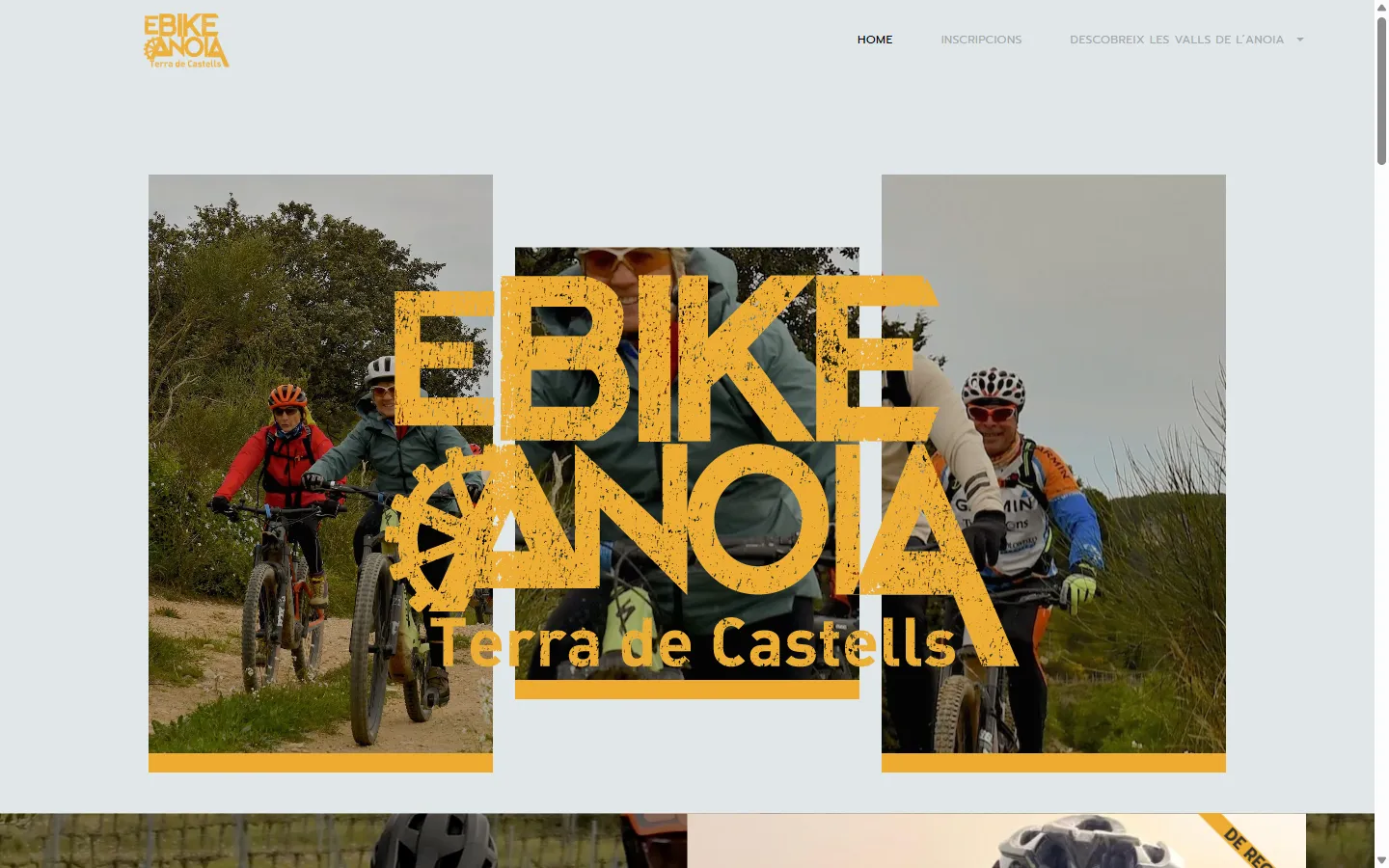 Web de Ebike Anoia diseñada por Olea Creative Studio