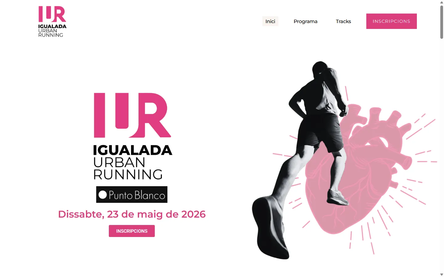Web de Igualada Urban Running diseñada por Olea Creative Studio