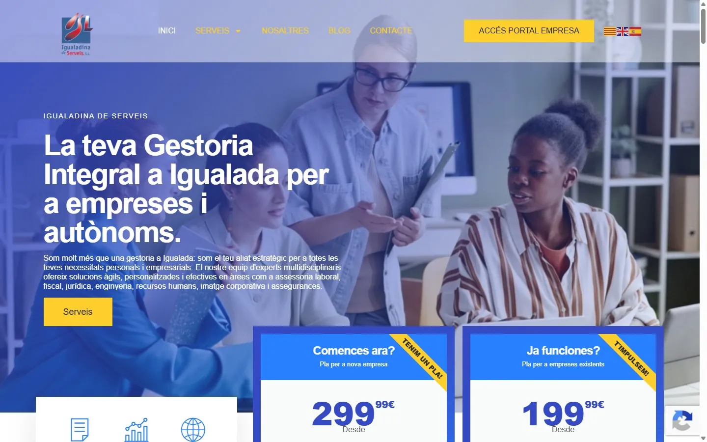 Web de Igualadina de Serveis