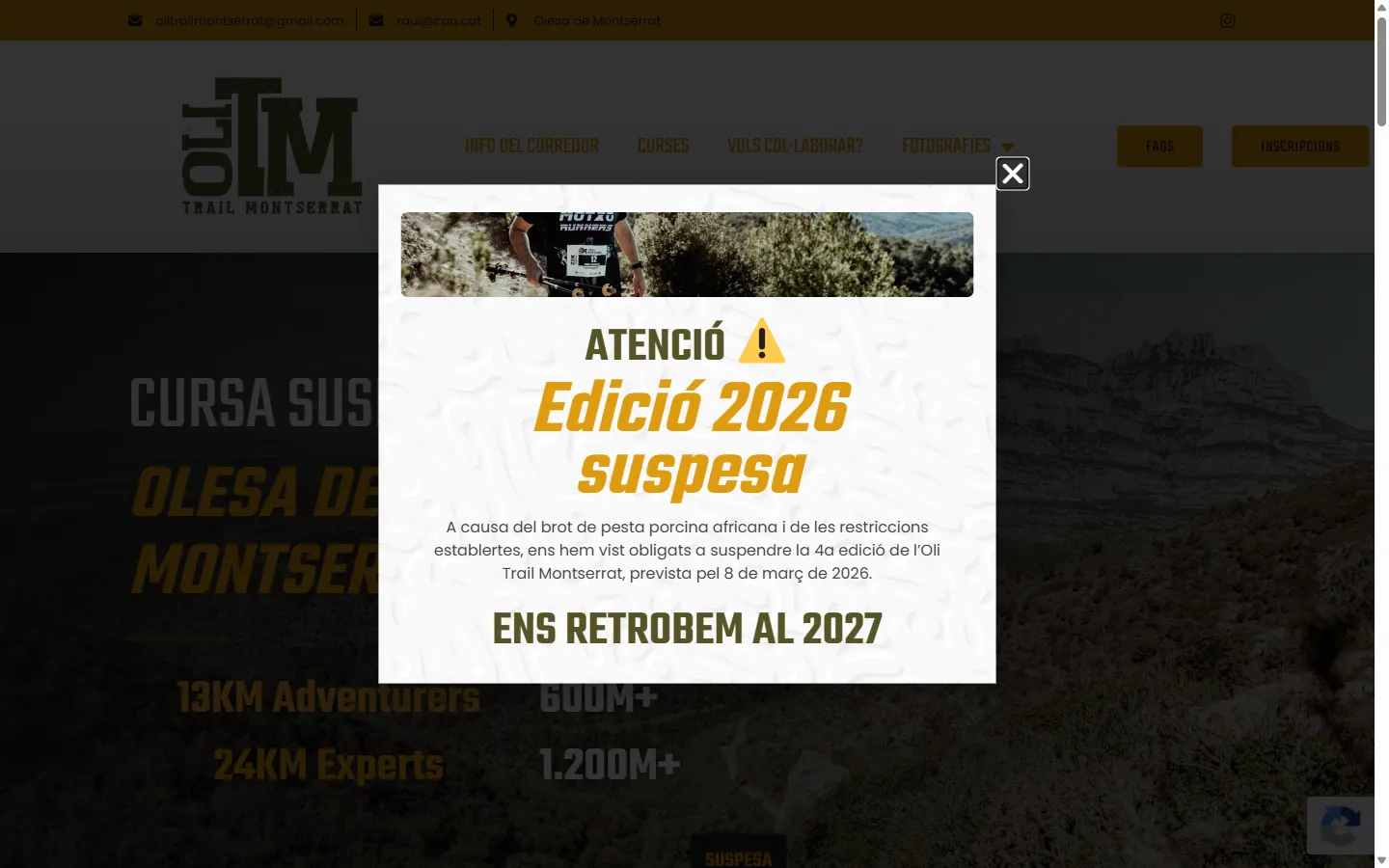 Web de OliTrail diseñada por Olea Creative Studio