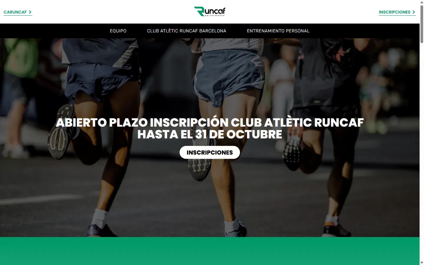 Web de Runcaf diseñada por Olea Creative Studio